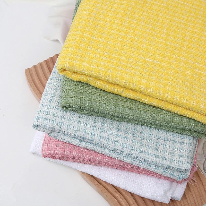 150X50CM COLORFUL TWEED WRAPPNG FLOWER BAHAN TWEED TEBAL bahan kain tweed akrilik Kain Chanel Tweed 