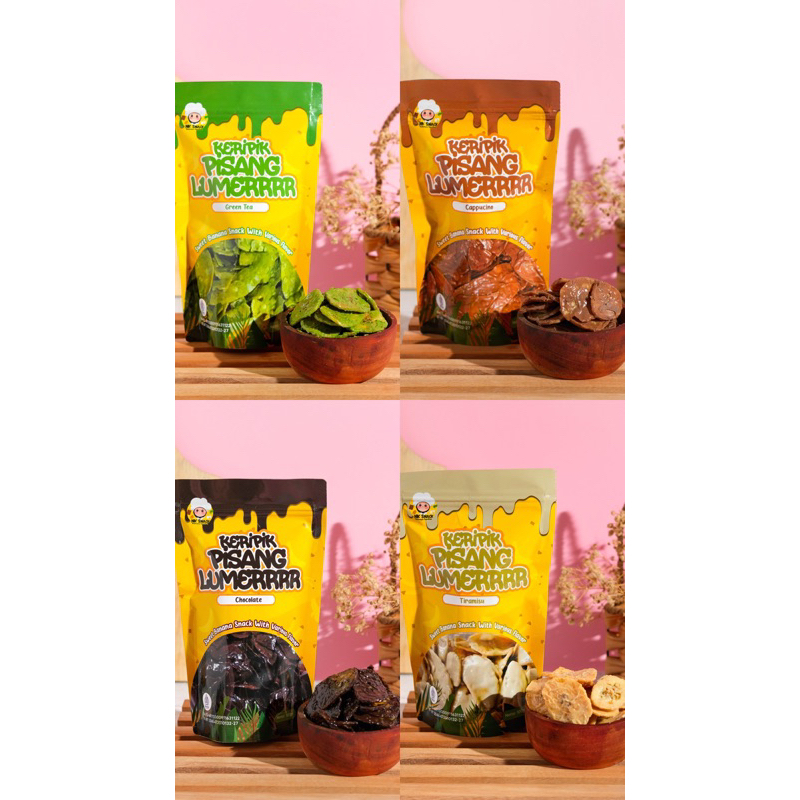 

KERIPIK PISANG LUMERRRR TIRAMISU COKLAT GREEN TEA CAPPUCINO