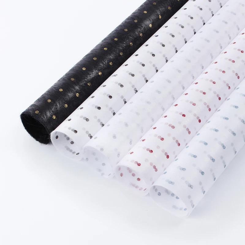 FLOWER WRAPPING COTTON MINI POLKADOT KOREAN PREMIUM COTTON PAPER KERTAS BUKET TISSUE SERAT PEMBUNGKU