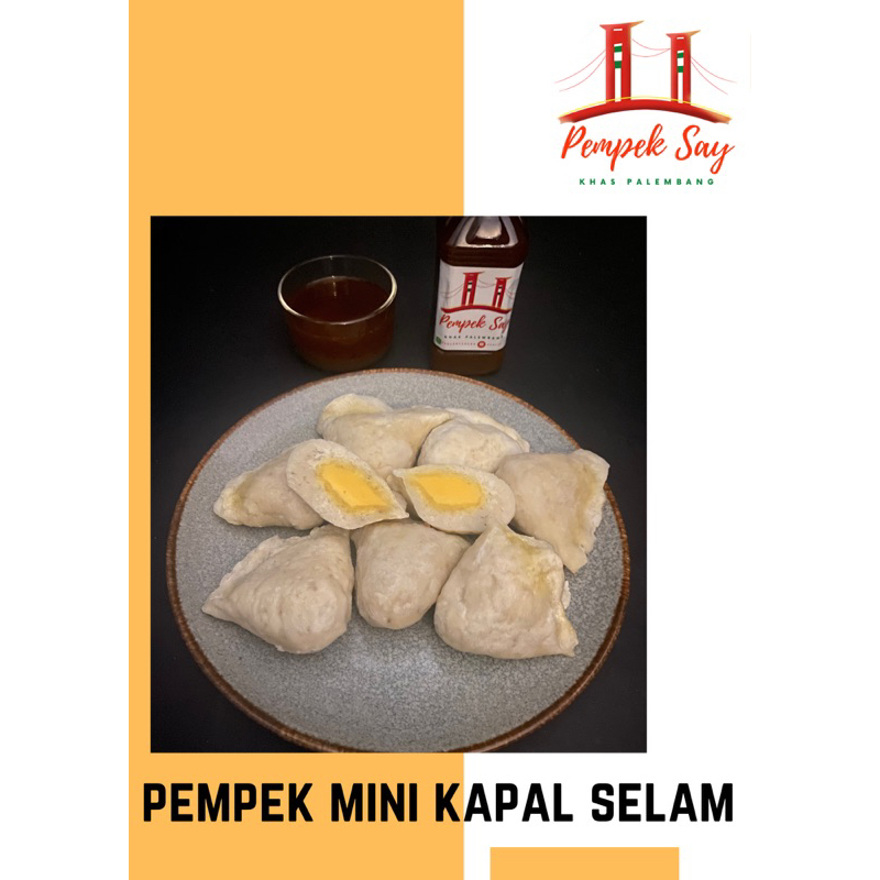 

Pempek Mini Kapal Selam Ikan Tenggiri (Frozen Isi 23 Biji )