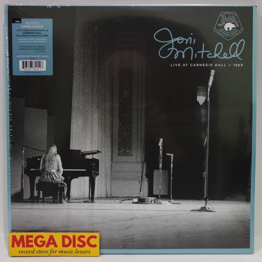 LP Joni Mitchell - Live At Carnegie Hall 1969 3LP 180G Album Vinyl PH