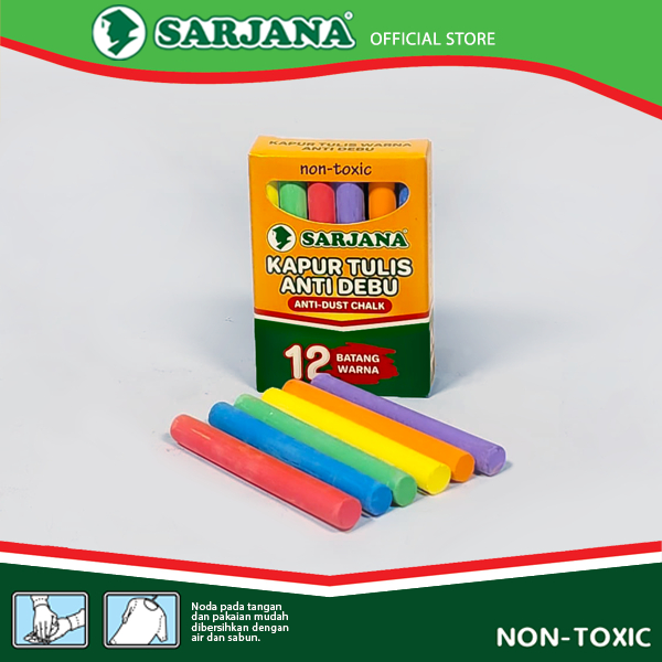 

Sarjana Kapur Tulis Anti Debu Warna