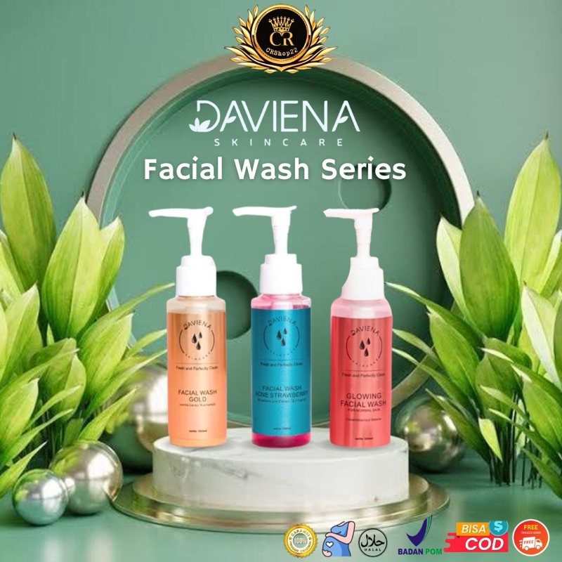 Ecer & Grosir Facial Wash Series Daviena Gold Acne & Glowing series