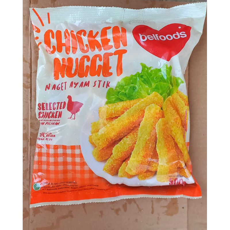

Belfoods Chicken Nugget Naget Ayam Stick 500Gr