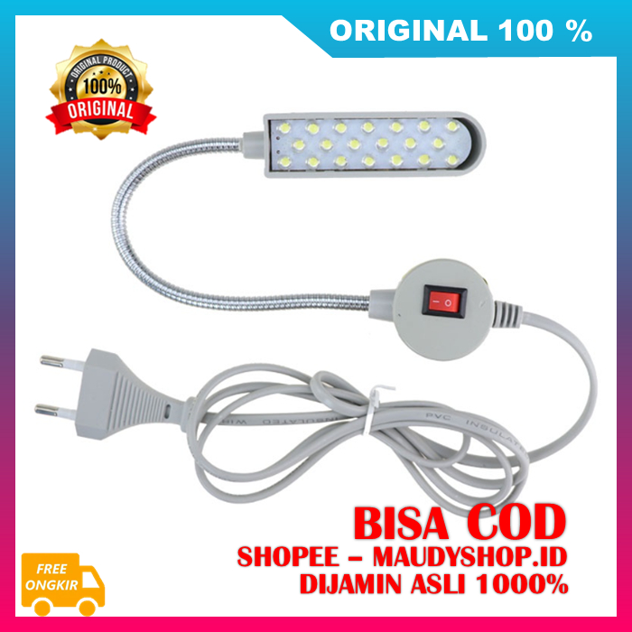 Lampu Mesin Jahit LED 20 Titik Magnet Lampu LED Jahit ASLI ORI