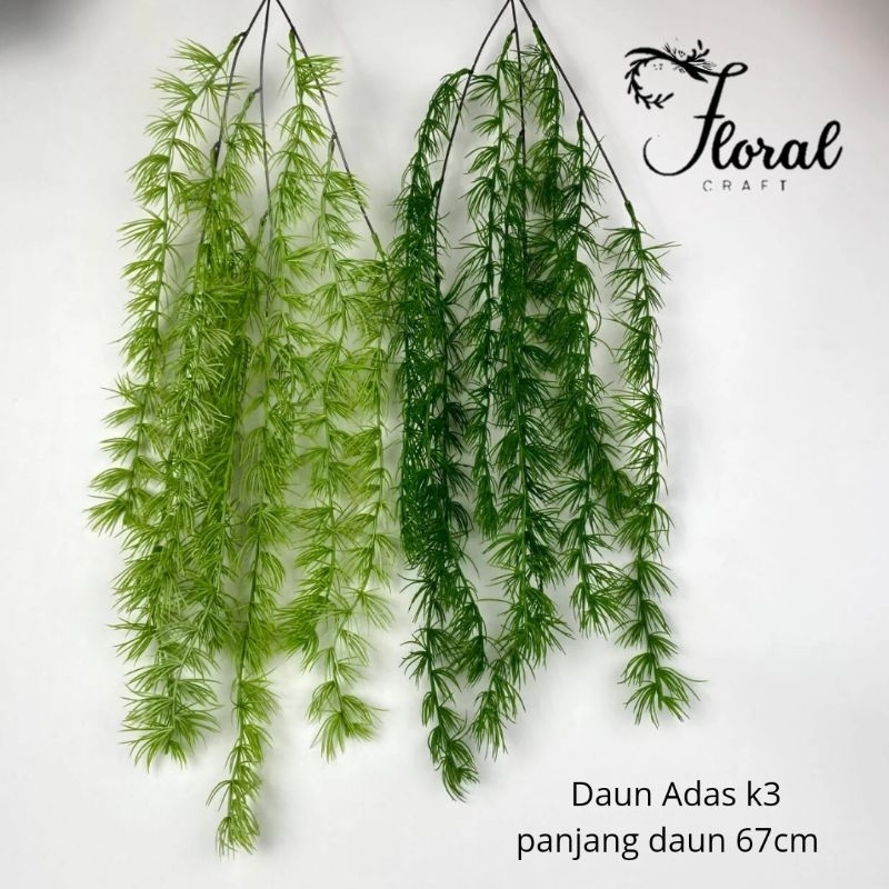 Daun Adas / Dill Juntai Artificial - Tanaman Gantung Plastik Hiasan Dekorasi Pelaminan Dinding Plafo