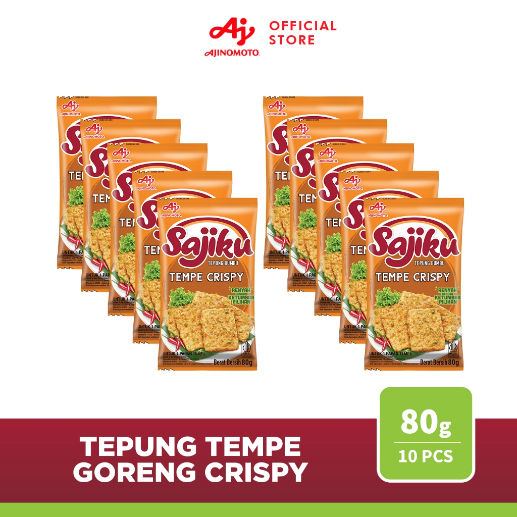 

Sajiku® Tepung Bumbu Tempe Crispy Sachet 80g (10 pcs)