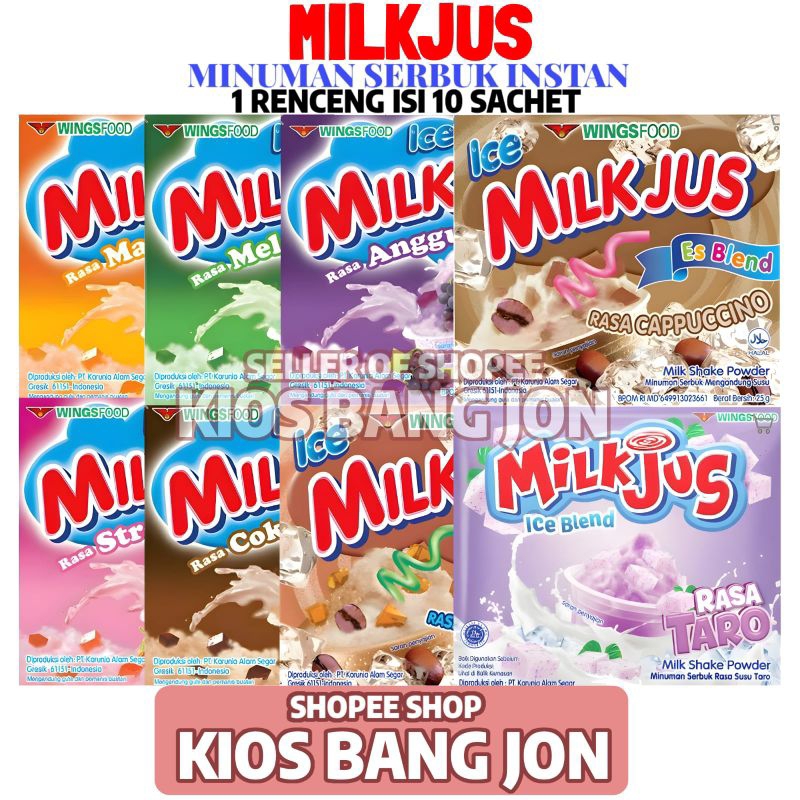 

Milkjus Minuman Sachet 1 Renceng Isi 10 Sachet