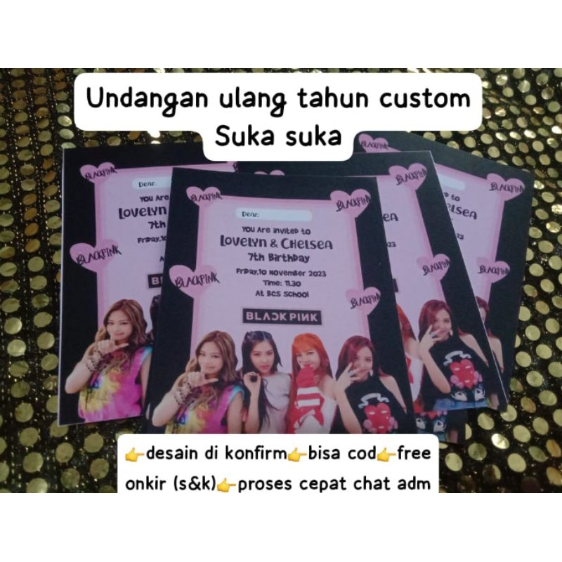 Undangan ulang tahun undangan khitanan undangan tedak siten undangan custom undanga ulang tahun cust