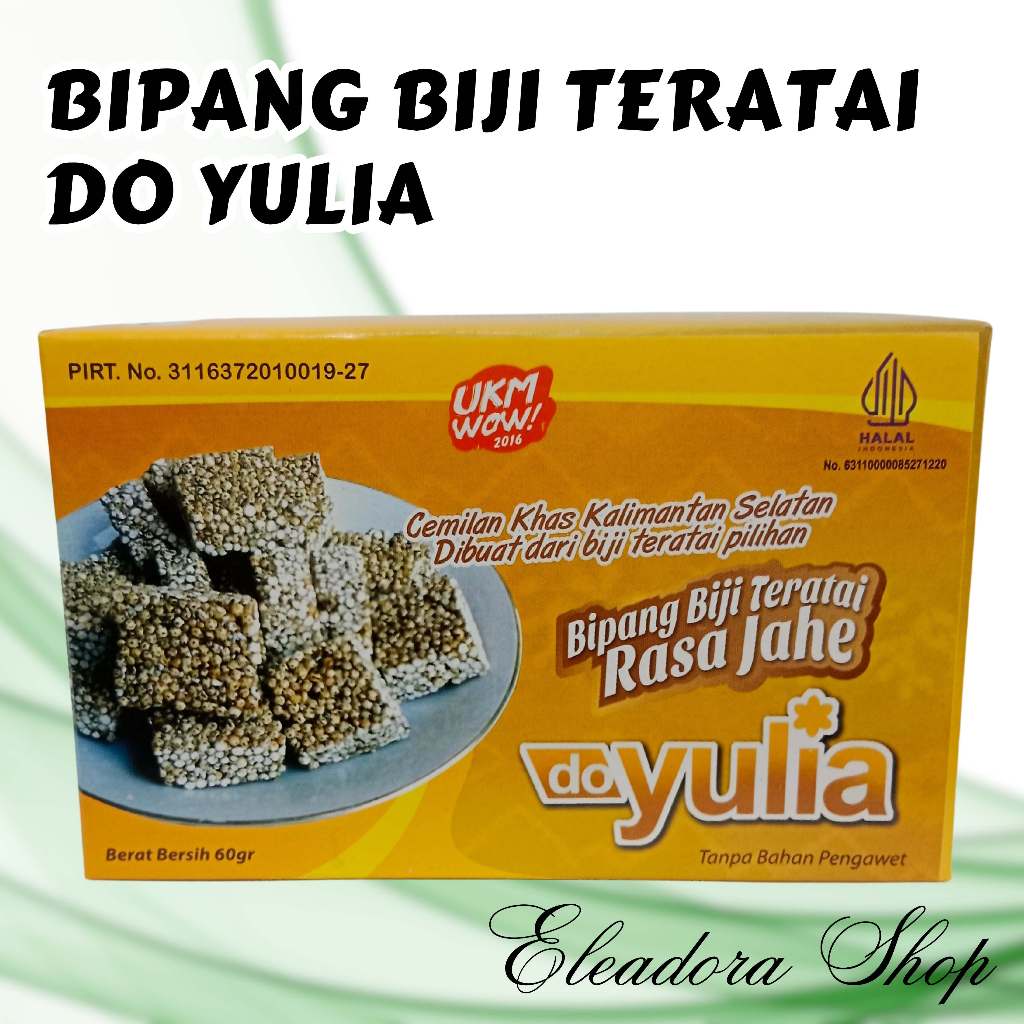 

Bipang Jahe Merk Do Yulia - Camilan Biji Teratai Khas Kalimantan Selatan