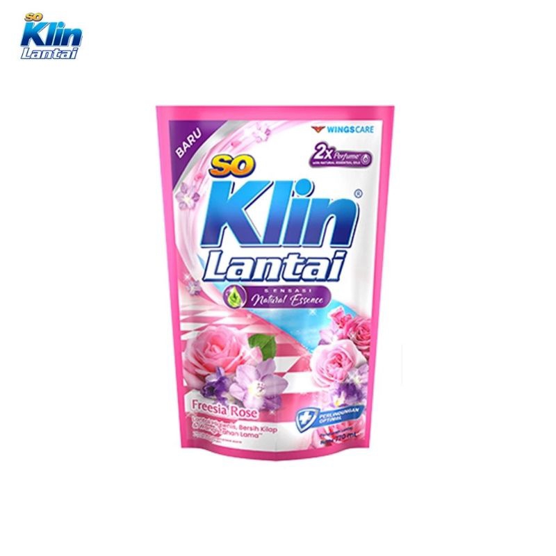 Soklin lantai natural essence fressia rose - so klin pink