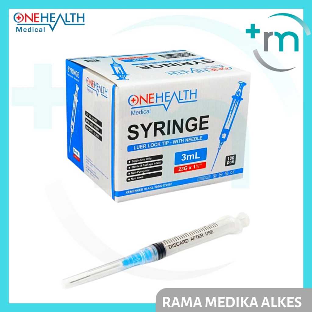syringe spet spuit 3 cc 3 ml Onehealth ECER