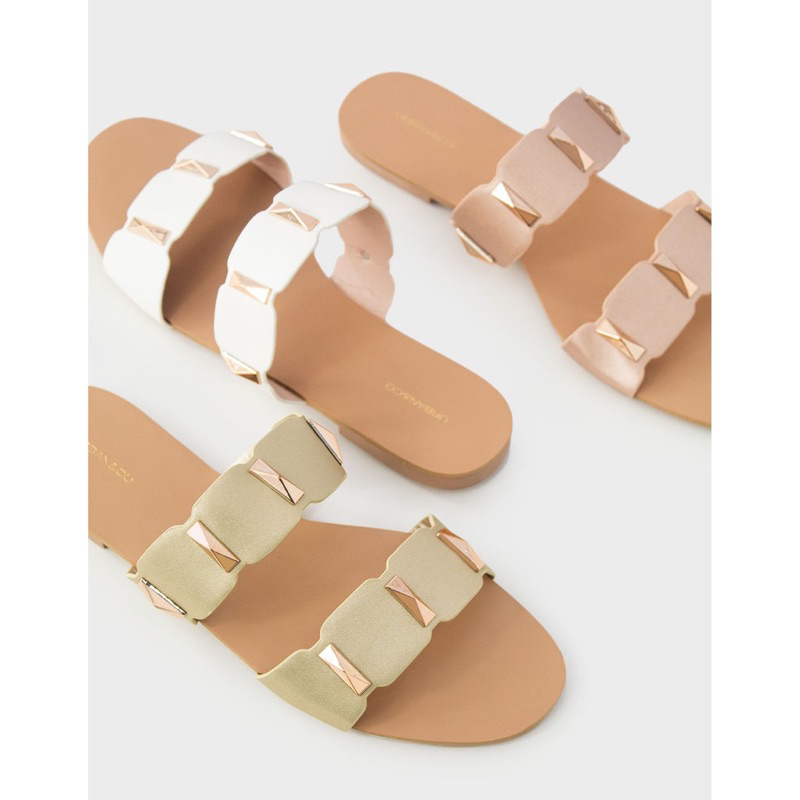 URBAN&CO Essentials Shoes Zoya | Sandal Elegan Cantik Rosegold