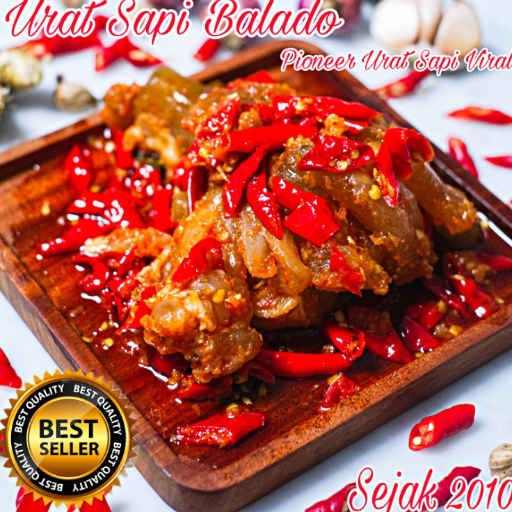 

➺➩⋆❀ Urat Sapi Balado Premium sedang