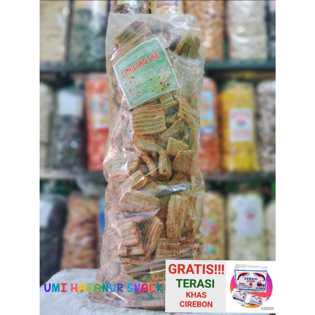 

(GRATIS TERASI) CEMILAN//250GRAM KERUPUK JENGKOL GENTENG//SNACK//HARGA GROSIR