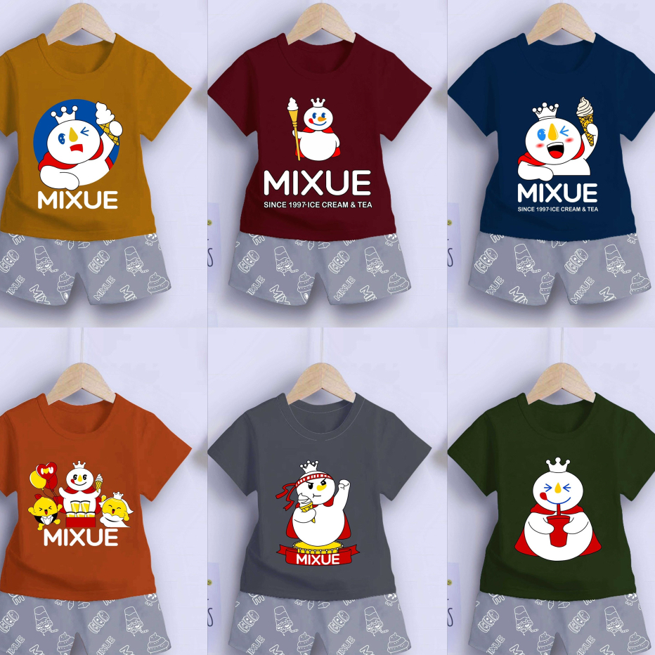 Ready Stock VALMELO SETELAN ANAK LAKI LAKI/SETELAN ANAK MIXUE