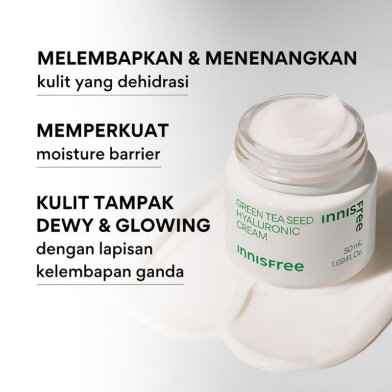 Innisfree Green Tea Seed Hyaluronic Crem 50ML - Innisfree Green Tea