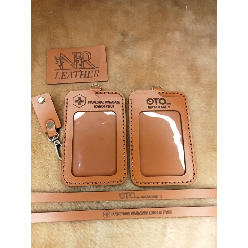 

id card kulit custom premium