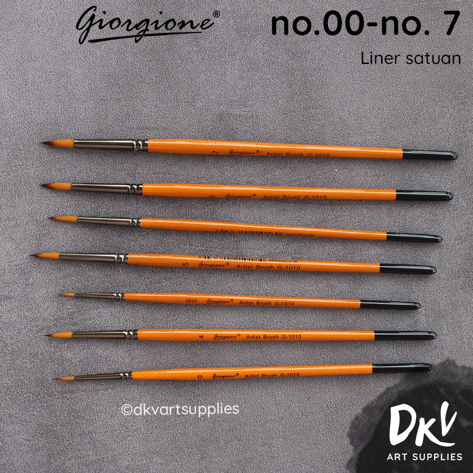 

Diskon Promo Giorgione Round Brush Kuas Lukis Bulat Satuan G-1010 No. 00 / 01 ➭➱✥❄