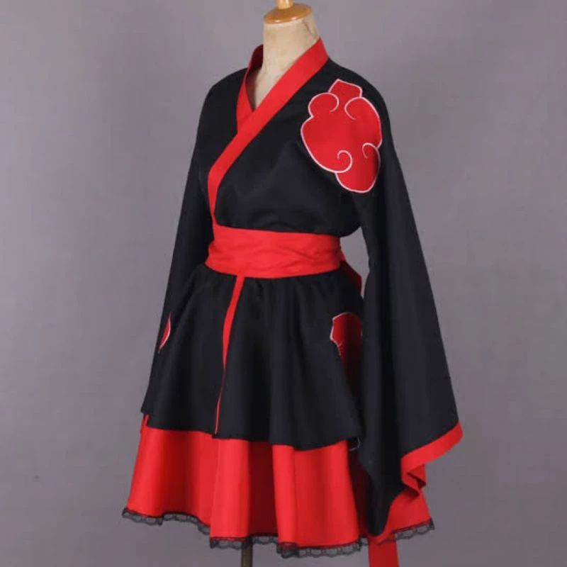 RB COSTUM COSPLAY KIMONO DRESS AKATSUKI NARUTO