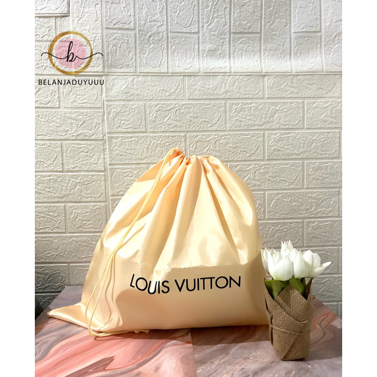 Harga Murah Dustbag LV Bahan Satin / LOUIS VUITTON LV DustBag / Pengganti Sarung Tas / Pelindung Deb