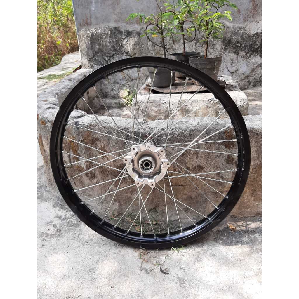 Velg Depan Honda CRF 150L Set Ring 21 Cabutan Motor Siap Pasang