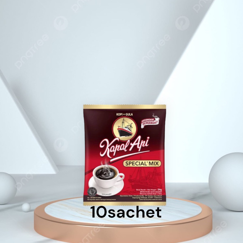 

Kopi Kapal Api Special Mix 1 Renceng 10 pcs/sachet