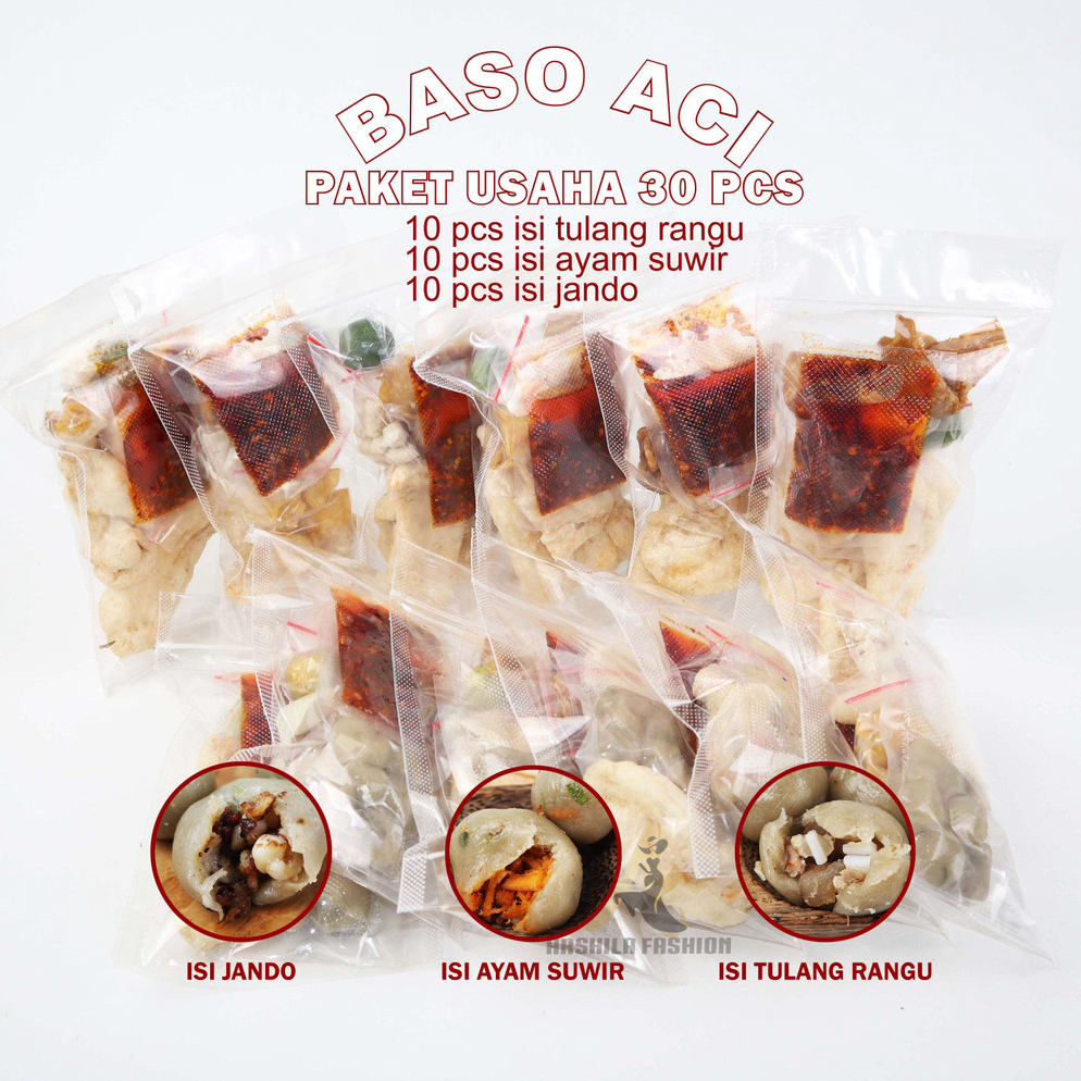 

❤[PROMO ⚡ALE!!!]❤ BASO ACI PAKET MIX 3 RASA ISI JANDO Tulang Rangu Ayam SUWIR Paket USAHA ISI 30 PCS