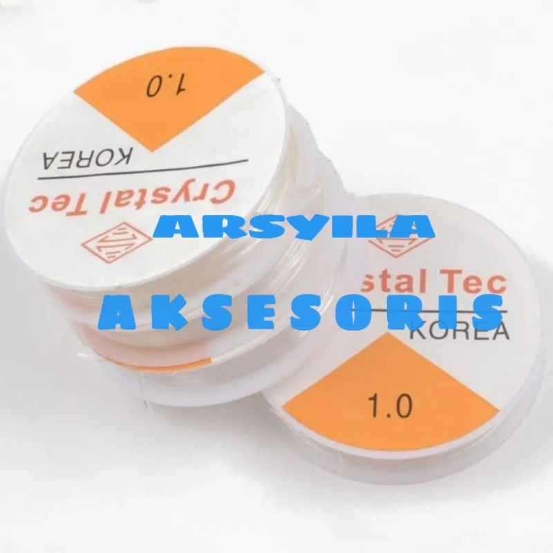 Tali Senar Elastis 0.6Mm/0.7Mm/0.8Mm/1.0Mm Tali Nyilon Karet Elastis Bahan Craft Kerajinan