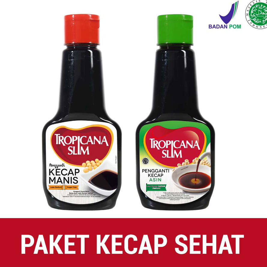 

☇✯✱ Paket Kecap Sehat - Topicana Slim Kecap Manis & Tropicana Slim Kecap Asin