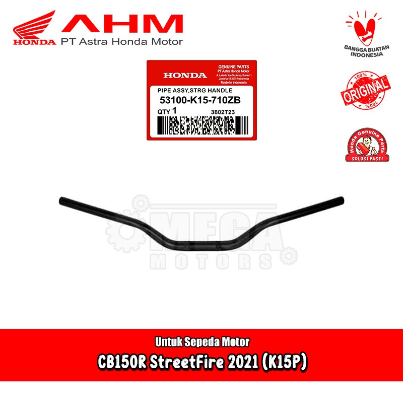 Stang Stir Pipe Comp Streering Handle Honda CB 150 R CB150R LED 2021 Original AHM 53100-K15-710ZB