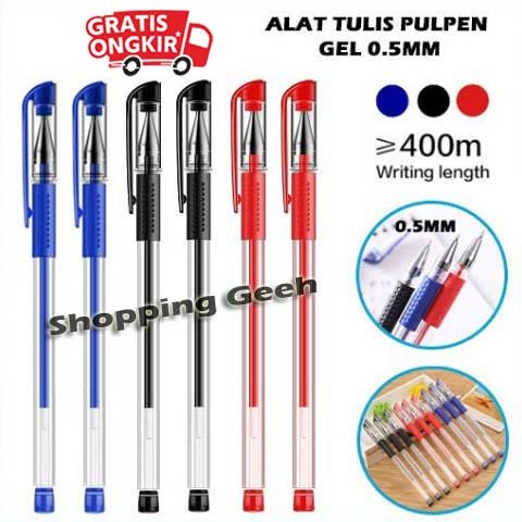 

Pena Standard Pulpen Gel Standard Bolpoin Cair Alat Tulis Sekolah Bolpen Warna Hitam Biru Merah Murah Import