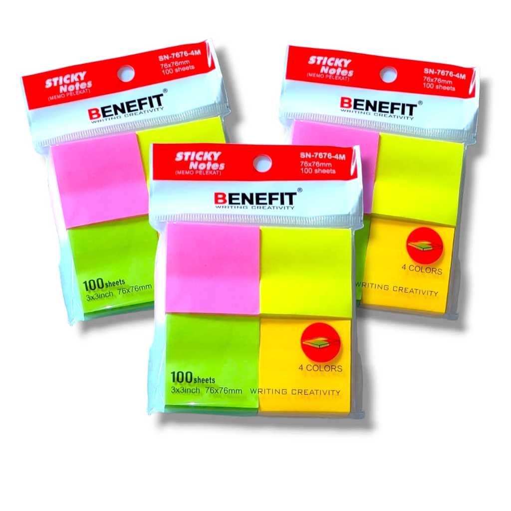 

Sticky Notes Memo Tempel Mini Warna 3.5 cm x 3.5 cm 100 lembar