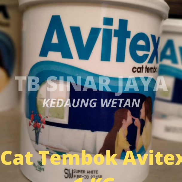 Paling Laku Cat Tembok AVITEX 1KG / CAT AVITEX KILOAN 1 KG PUTIH / AVITEX 1KG SW.