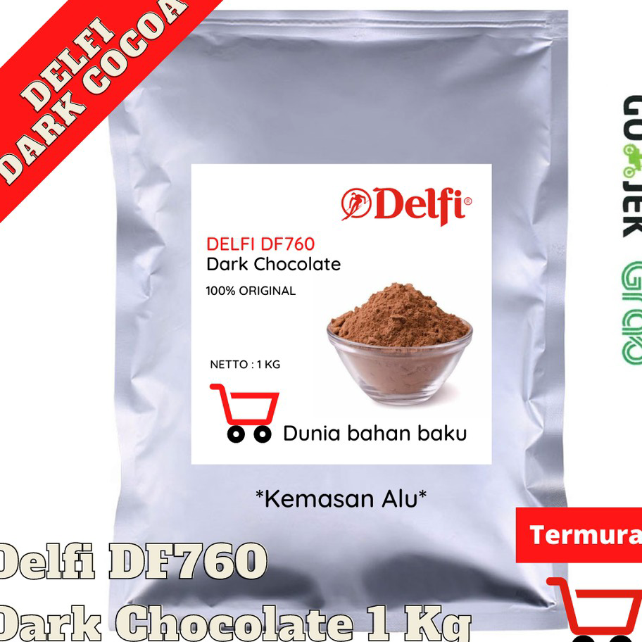 

★★★★ COKLAT BUBUK DELFI DF760 COCOA POWDER 1KG | 100% ASLI Terbatas