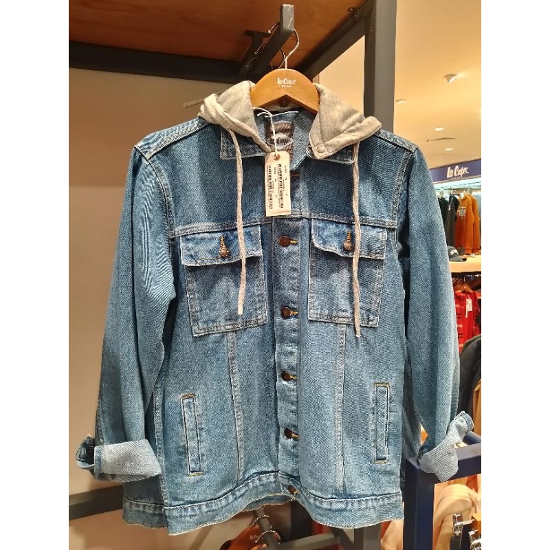 Lee Cooper Jacket Jeans/Denim (kupluk bisa lepas pasang)
