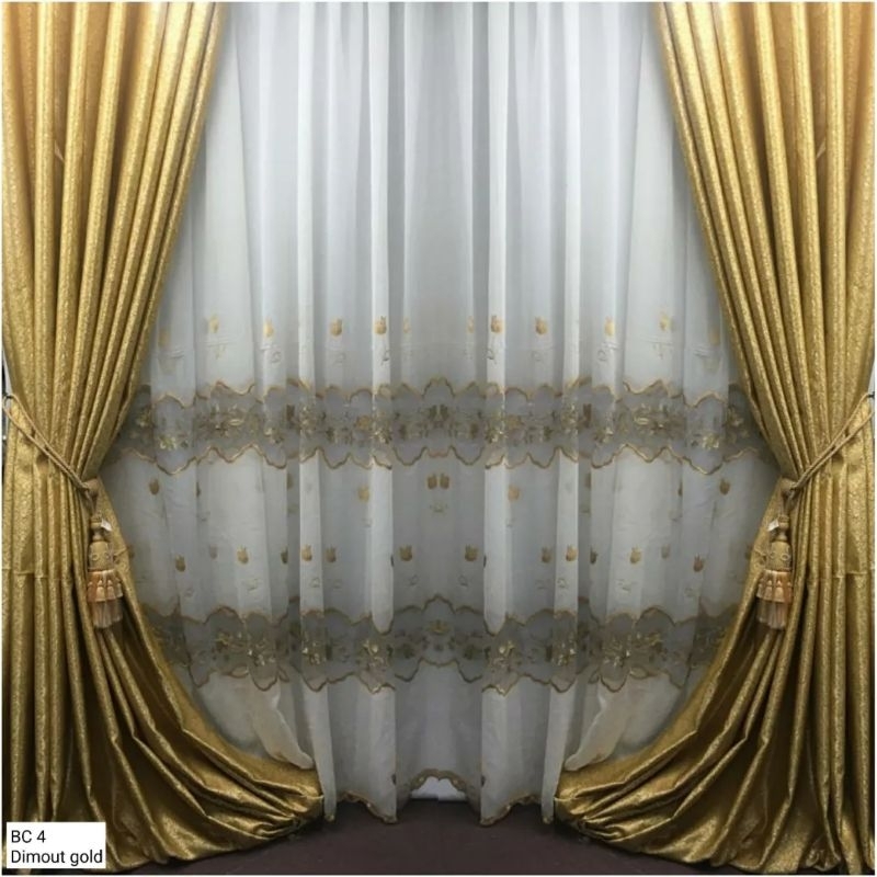 gorden7 - Vitrase Bordir Mewah / vitrase jendela / vitrase bordir gold