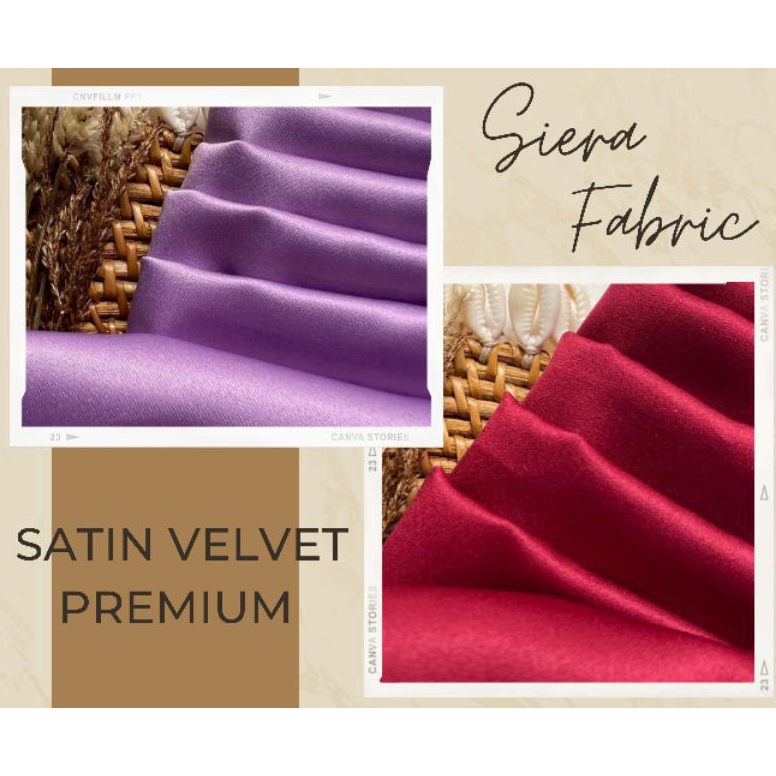 CHEKOUT ( BUKAN HIJAB ) 1 meter (SATU METER) Kain Satin Velvet Cavalli Premium By Roberto Cavalli Pr