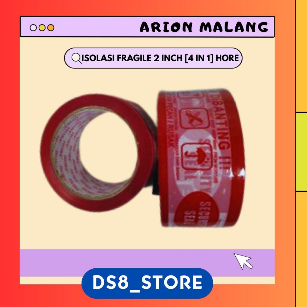 

FRAGILE ISOLASI / ISOLASI FRAGILE 2 INCHI / 48 MM [4 in 1] HORE