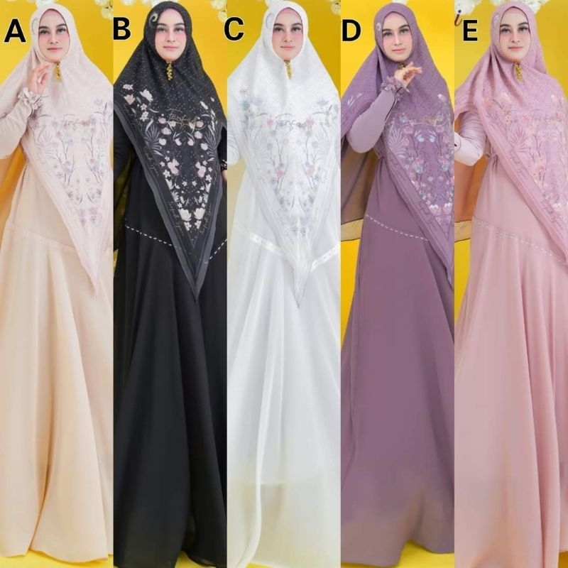 DHEA BOUTIQUE/DHEAAFIECCENA1/SIAP KIRIM SELLENA SERIES/SYARI PUTIH SYARI HITAM MEWAH/SYARI HAJI UMRO