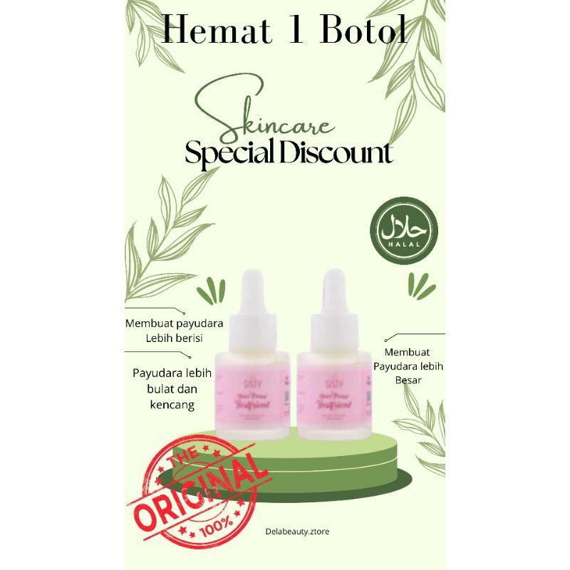 ( GRATIS ONGKIR KHUSUS HARI INI  ) SISTY SERUM PAYUDARA BREAST GEL ADERA BPOM 100% ORI / KINSGLOW SK