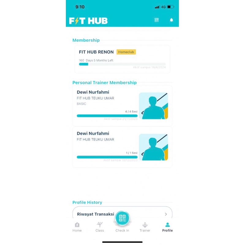 dijual akun fithub 6 bulan