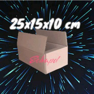 

Kardus packing 25x15x10 cm dus multi fungsi luar polos diecut