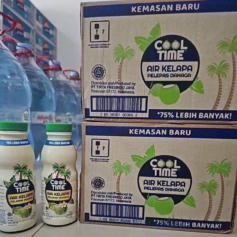 

Cool Time Coconut Water Minuman Air Kelapa 1 dus isi 12 botol 350ml