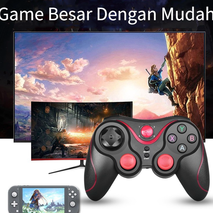 Terlaku. GEN GAME X3 Wireless Bluetooth Gamepad Controller Bracket (Hitam).