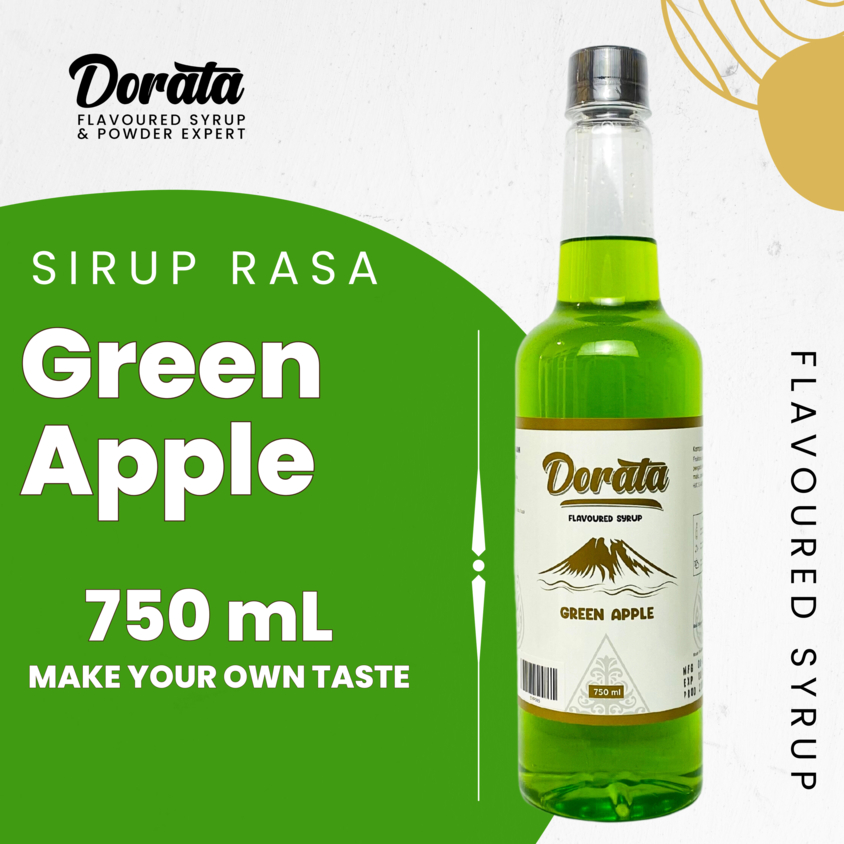 

Syrup Green Apple Dorata 750 ml - Sirup Dorata Rasa Green Apple Premium