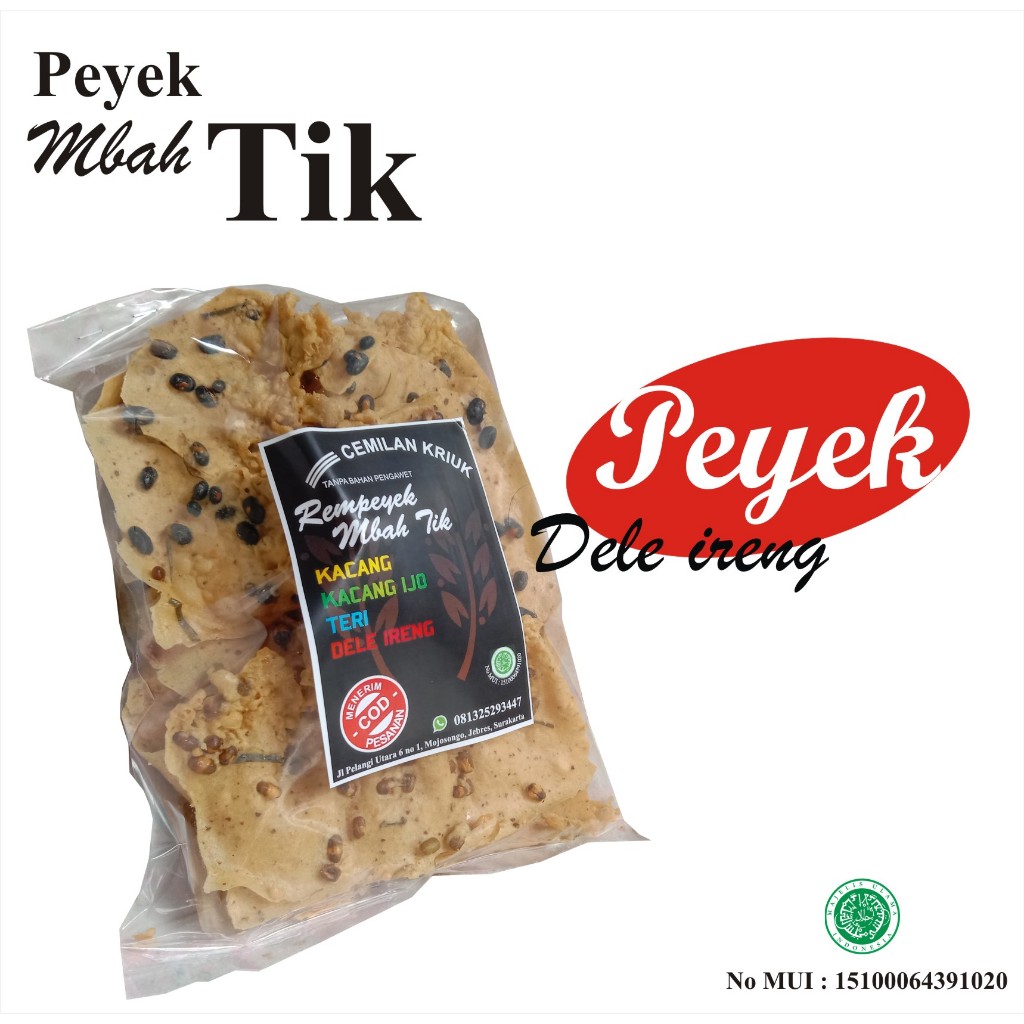 

Peyek Dele Renyah Khas Indonesia