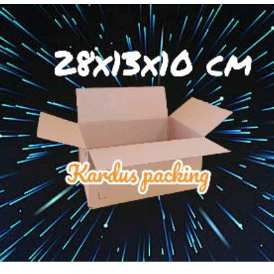 

Kardus packing dus 28x13x10 cm die cut siap pakai