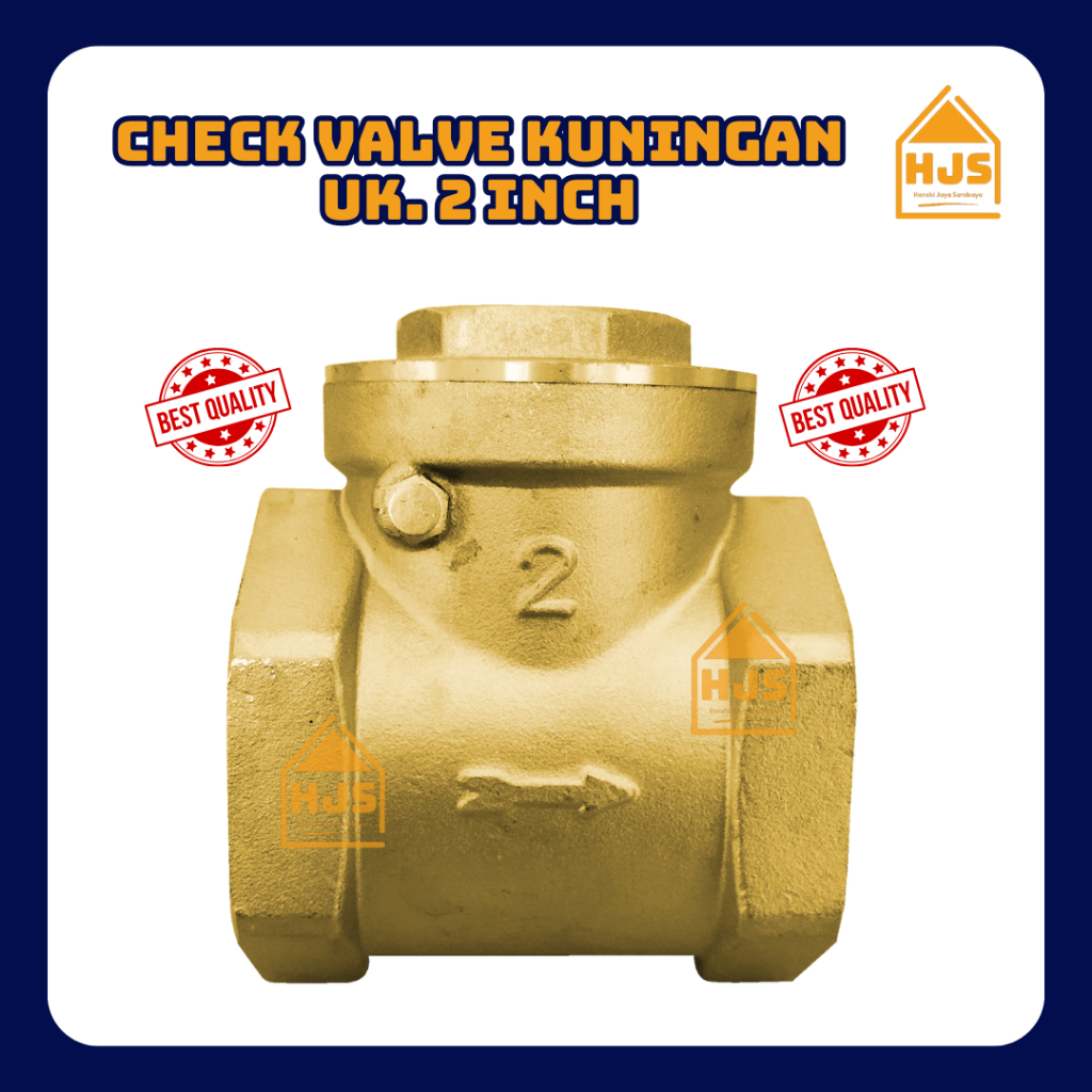 [HJS] Check Valve Kuningan 2 Inch / Klep Tabok 2" Kuningan