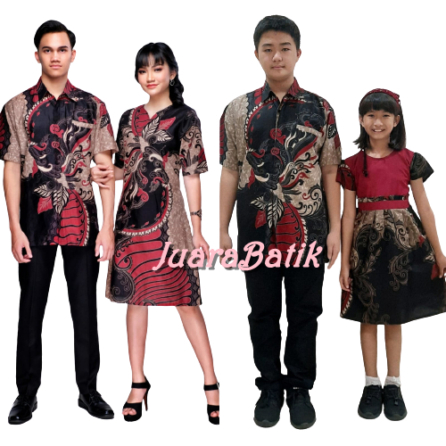 Set Batik Keluarga Set Baju Couple Family Seragam Keluarga Baju Batik Family